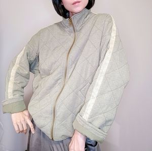 Bagatelle Collection Quilted French Terry Jacket Green Size S